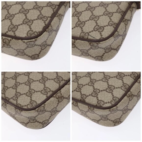 GUCCI GG Supreme Shoulder Bag PVC Beige Gold 156 02 068 Auth bs28869 - Picture 14 of 16